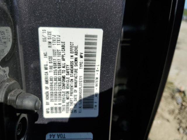 Photo 10 from auction – 2015 HONDA CR-V EX with VIN 5J6RM4H50FL075771