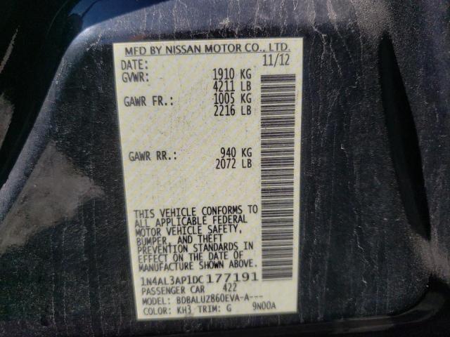 Photo 10 from auction – 2013 NISSAN ALTIMA 2.5 with VIN 1N4AL3AP1DC177191