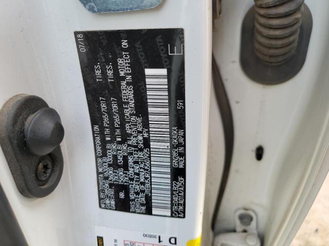 Photo 10 from auction – 2018 TOYOTA 4RUNNER SR with VIN JTEBU5JR7J5607925