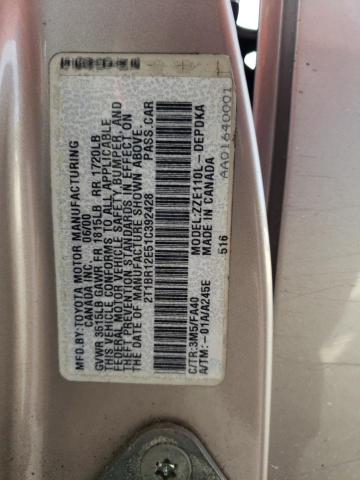 Photo 10 from auction – 2001 TOYOTA COROLLA CE with VIN 2T1BR12E51C392428