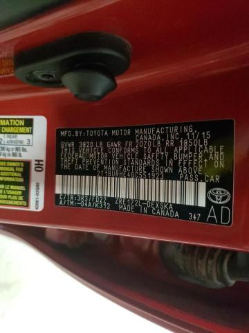 Photo 10 from auction – 2016 TOYOTA COROLLA L with VIN 2T1BURHE4GC551923