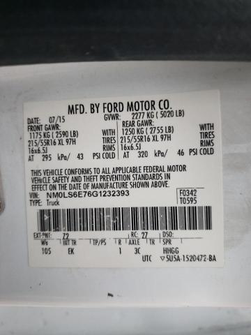 Photo 10 from auction – 2016 FORD TRANSIT CO with VIN NM0LS6E76G1232393