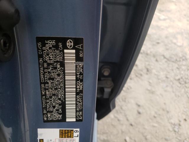 Photo 10 from auction – 2005 TOYOTA PRIUS with VIN JTDKB20U853035912