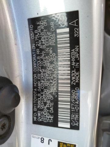 Photo 10 from auction – 2010 TOYOTA PRIUS with VIN JTDKN3DU8A0156409