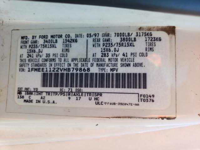 Photo 10 from auction – 1997 FORD ECONOLINE with VIN 1FMEE1122VHB79868