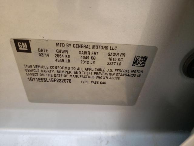 Photo 10 from auction – 2014 CHEVROLET MALIBU 2LT with VIN 1G11E5SL1EF232078
