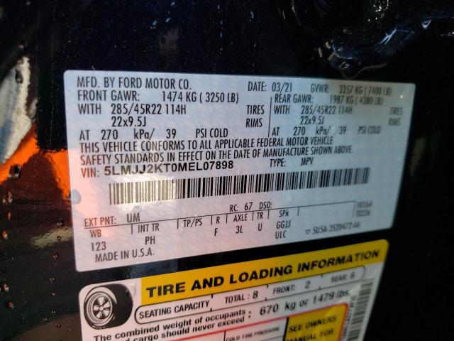 Photo 10 from auction – 2021 LINCOLN NAVIGATOR with VIN 5LMJJ2KT0MEL07898