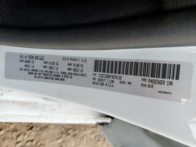 Photo 10 from auction – 2015 CHRYSLER 200 S with VIN 1C3CCCBB2FN676132
