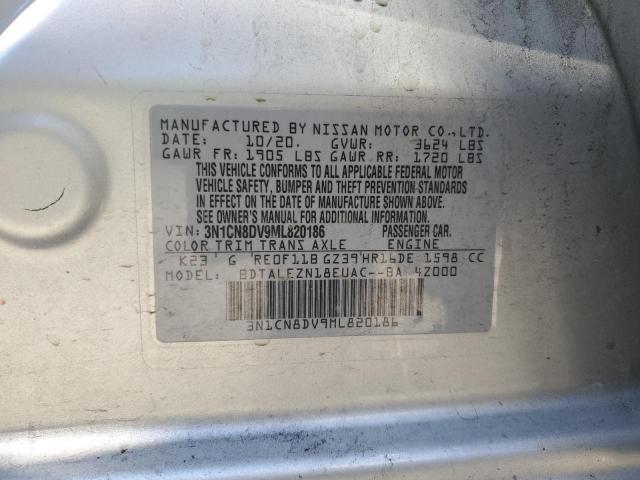 Photo 10 from auction – 2021 NISSAN VERSA S with VIN 3N1CN8DV9ML820186