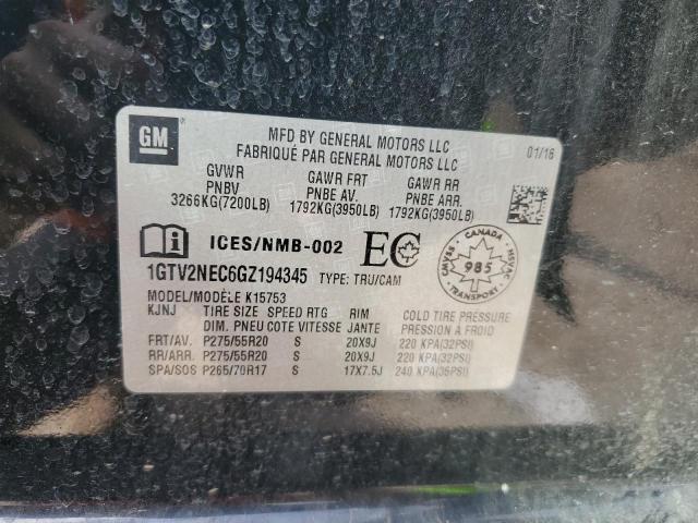 Photo 10 from auction – 2016 GMC SIERRA K15 with VIN 1GTV2NEC6GZ194345