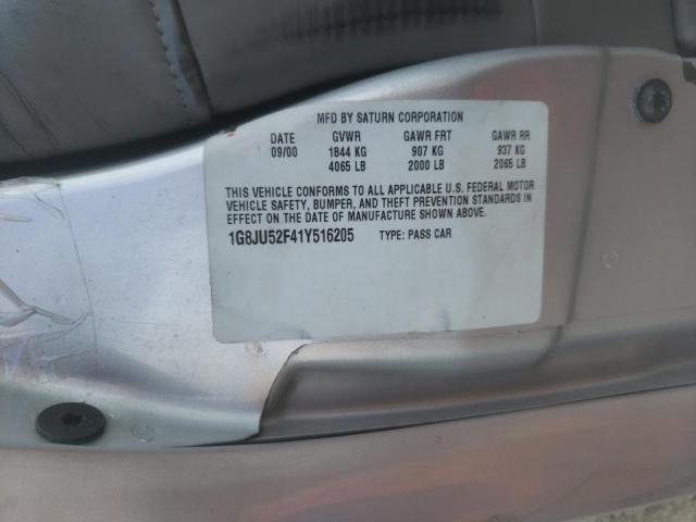 Photo 10 from auction – 2001 SATURN L200 with VIN 1G8JU52F41Y516205