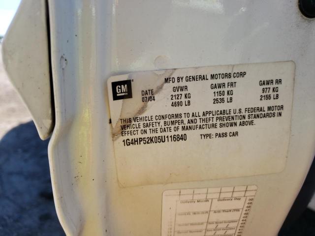 Photo 10 from auction – 2005 BUICK LESABRE CU with VIN 1G4HP52K05U116840