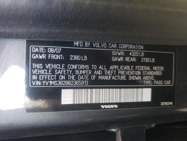 Photo 10 from auction – 2008 VOLVO S40 2.4I with VIN YV1MS382882365913