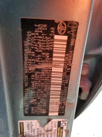 Photo 10 from auction – 2005 TOYOTA COROLLA CE with VIN 2T1BR32E25C441151