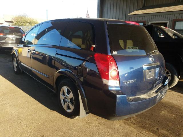 Photo 3 from auction – 2007 NISSAN QUEST S with VIN 5N1BV28U37N130697