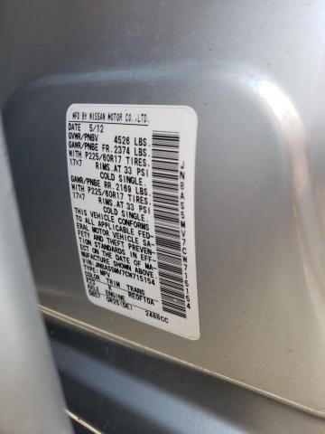 Photo 10 from auction – 2012 NISSAN ROGUE S with VIN JN8AS5MV7CW715154