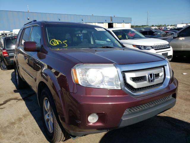 HONDA PILOT EXLN 2011 with VIN 5FNYF4H73BB096608 - Photo from auction