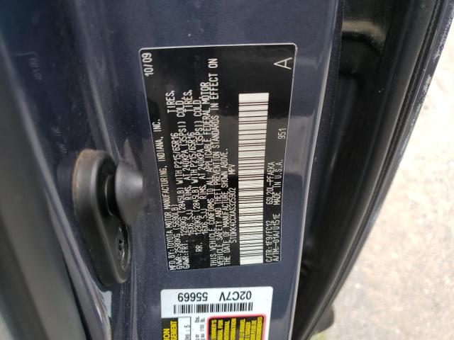 Photo 10 from auction – 2010 TOYOTA SIENNA CE with VIN 5TDKK4CCXAS325902