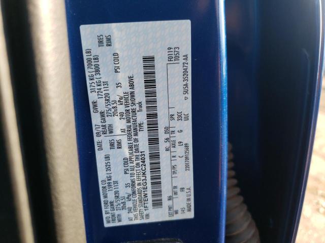 Photo 10 from auction – 2018 FORD F150 SUPER with VIN 1FTEW1EG3JKC24031