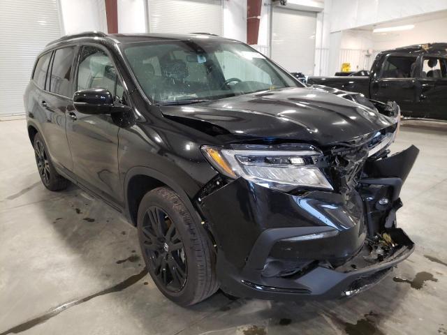 HONDA PILOT BLAC 2021 with VIN 5FNYF6H70MB052354 - Photo from auction