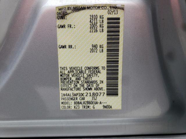 Photo 10 from auction – 2013 NISSAN ALTIMA 2.5 with VIN 1N4AL3AP1DC218077