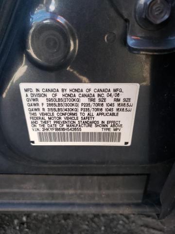 Photo 10 from auction – 2006 HONDA PILOT EX with VIN 2HKYF18616H542655