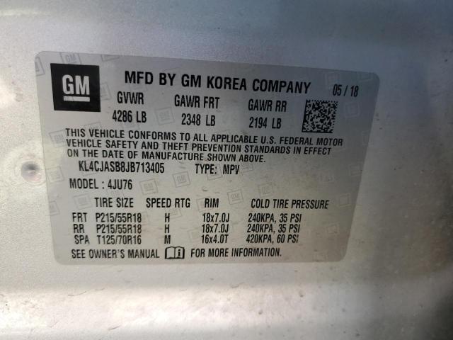 Photo 10 from auction – 2018 BUICK ENCORE PRE with VIN KL4CJASB8JB713405