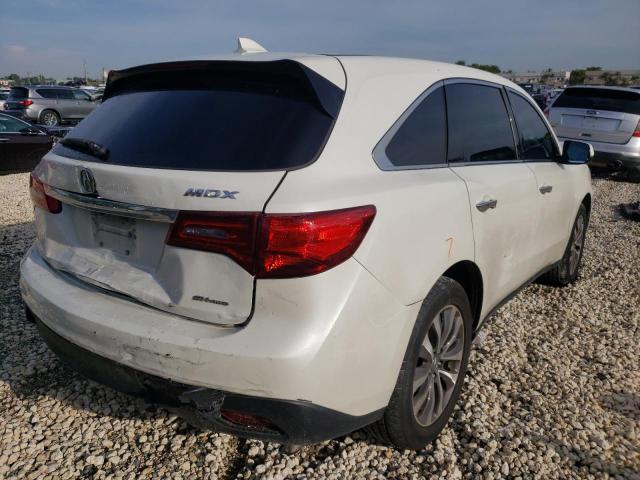 Photo 4 from auction – 2016 ACURA MDX TECHNO with VIN 5FRYD4H49GB027942