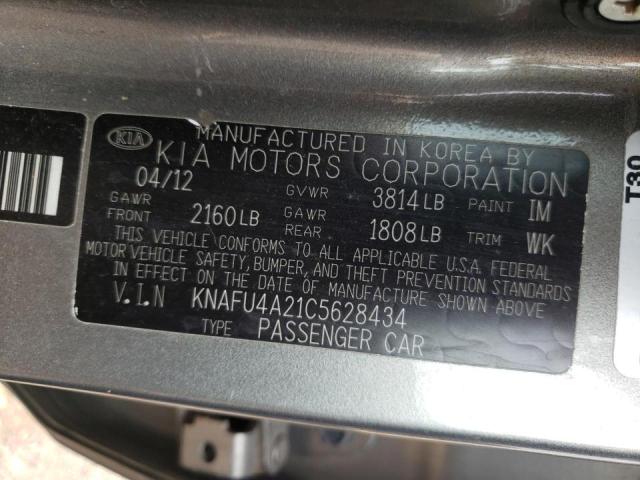 Photo 10 from auction – 2012 KIA FORTE EX with VIN KNAFU4A21C5628434