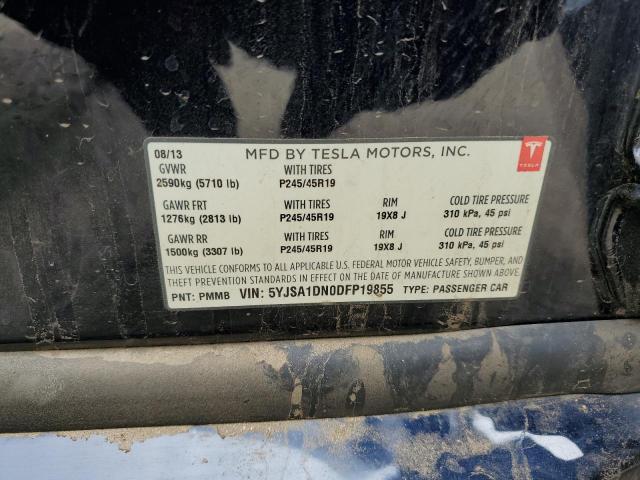 Photo 10 from auction – 2013 TESLA MODEL S with VIN 5YJSA1DN0DFP19855