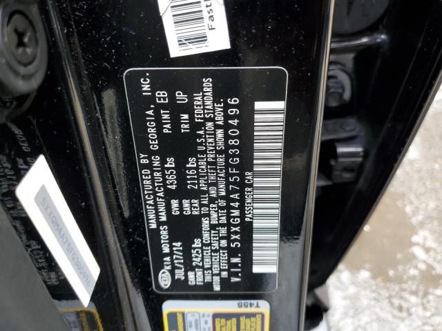 Photo 10 from auction – 2015 KIA OPTIMA LX with VIN 5XXGM4A75FG380496