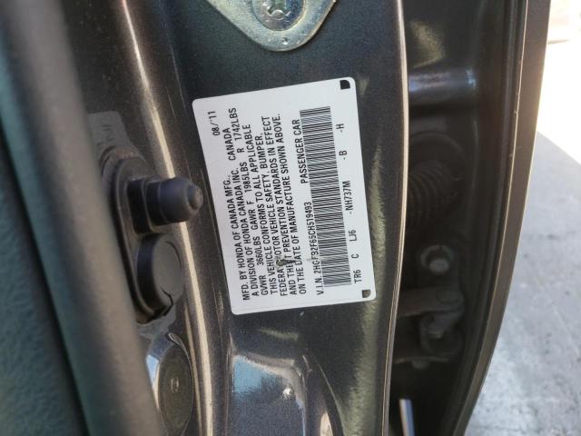 Photo 10 from auction – 2012 HONDA CIVIC HF with VIN 2HGFB2F65CH519493