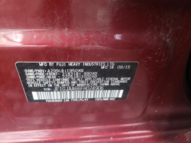 Photo 10 from auction – 2015 SUBARU IMPREZA with VIN JF1GJAA66FH024906