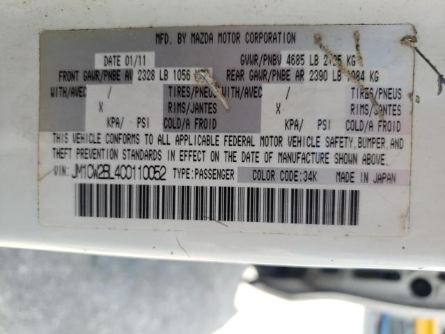 Photo 10 from auction – 2012 MAZDA 5 with VIN JM1CW2BL4C0110052