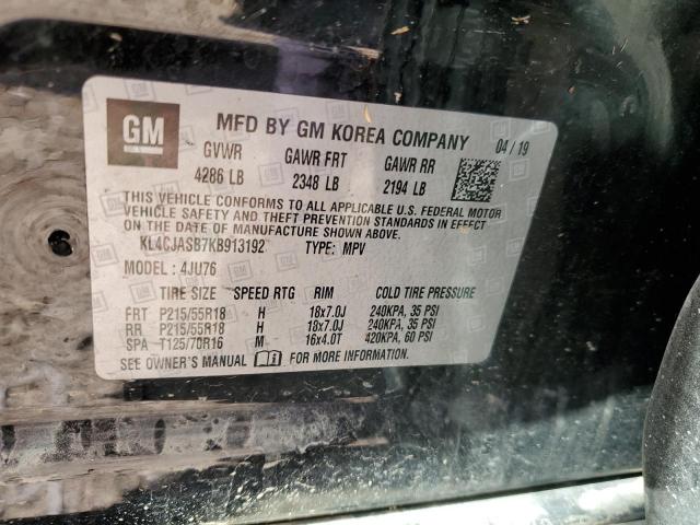Photo 10 from auction – 2019 BUICK ENCORE PRE with VIN KL4CJASB7KB913192