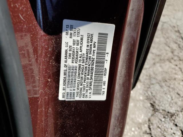 Photo 10 from auction – 2014 HONDA ODYSSEY EX with VIN 5FNRL5H44EB016262