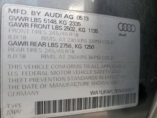 Photo 10 from auction – 2014 AUDI A4 ALLROAD with VIN WA1UFAFL7EA004601