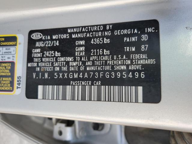 Photo 10 from auction – 2015 KIA OPTIMA LX with VIN 5XXGM4A73FG395496
