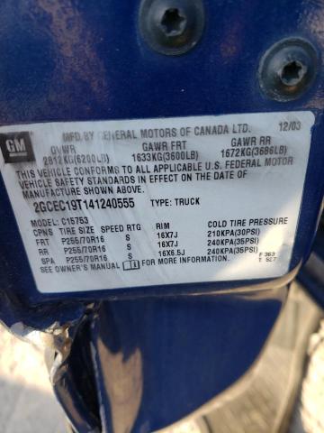Photo 10 from auction – 2004 CHEVROLET 1500 EXTEN with VIN 2GCEC19T141240555