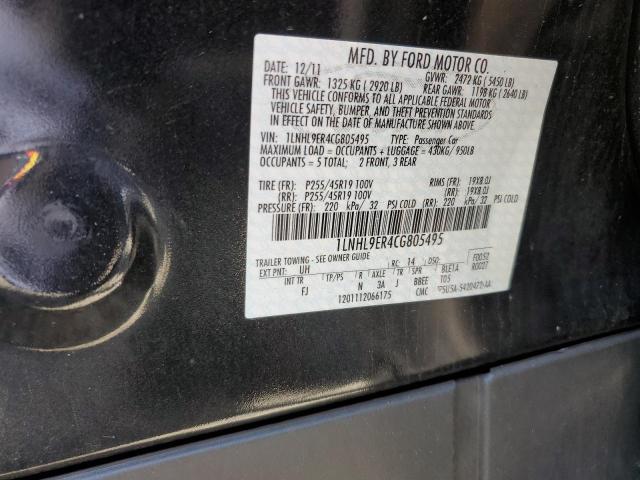 Photo 10 from auction – 2012 LINCOLN MKS with VIN 1LNHL9ER4CG805495