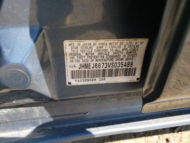 Photo 10 from auction – 1997 HONDA CIVIC LX with VIN JHMEJ6673VS035488