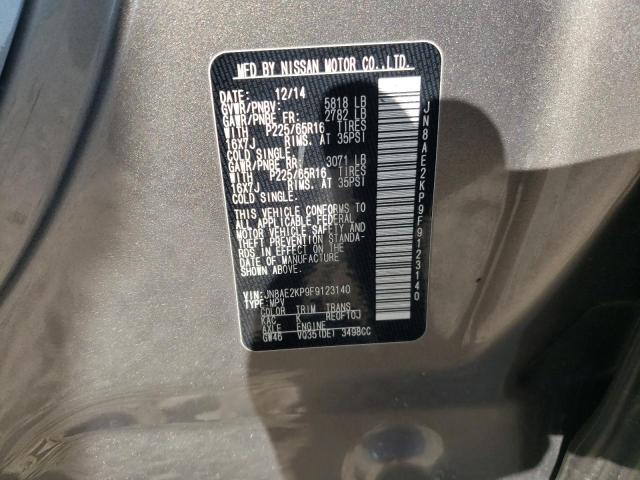 Photo 10 from auction – 2015 NISSAN QUEST S with VIN JN8AE2KP9F9123140