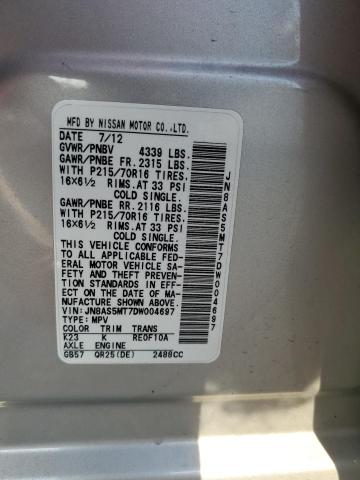 Photo 10 from auction – 2013 NISSAN ROGUE S with VIN JN8AS5MT7DW004697