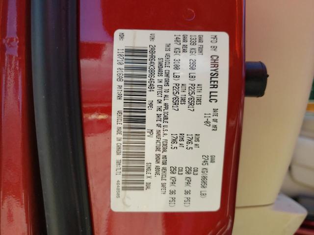 Photo 10 from auction – 2008 CHRYSLER TOWN & COU with VIN 2A8HR64X38R646484