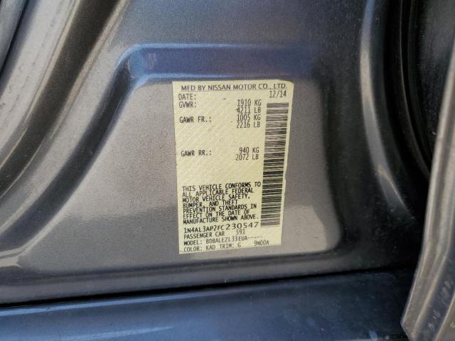 Photo 10 from auction – 2015 NISSAN ALTIMA 2.5 with VIN 1N4AL3AP2FC230547