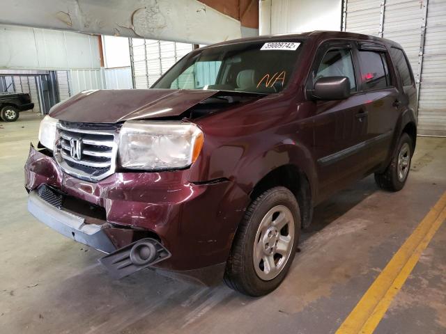 Photo 2 from auction – 2014 HONDA PILOT LX with VIN 5FNYF3H29EB022855