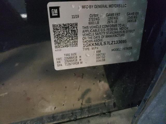 Photo 10 from auction – 2020 GMC ACADIA SLT with VIN 1GKKNULS7LZ133695