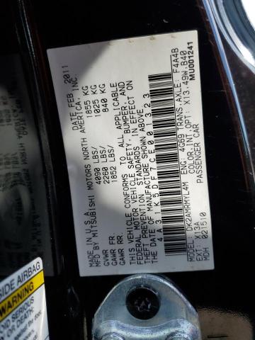 Photo 10 from auction – 2012 MITSUBISHI ECLIPSE GS with VIN 4A31K5DF7CE001323