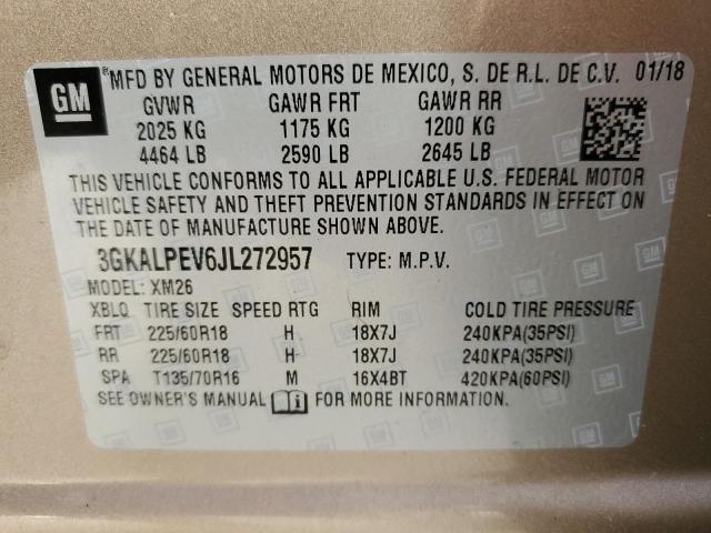 Photo 10 from auction – 2018 GMC TERRAIN SL with VIN 3GKALPEV6JL272957