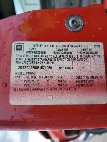 Photo 10 from auction – 1997 GMC SIERRA C15 with VIN 2GTEC19R8V1571056